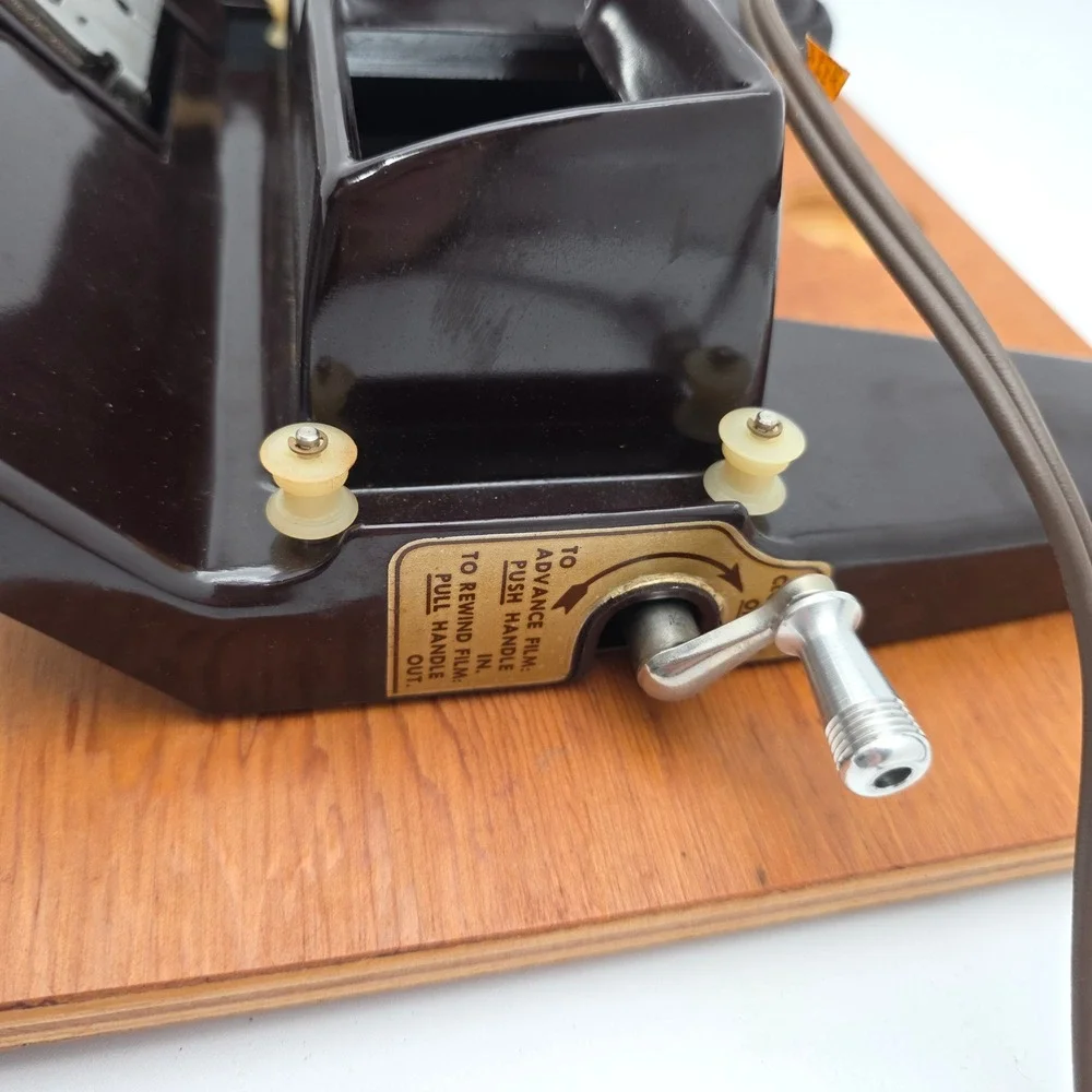 Kalart Editor Viewer Eight 8mm Film Movie Editor Brown Bakelite Wood Vintage Box